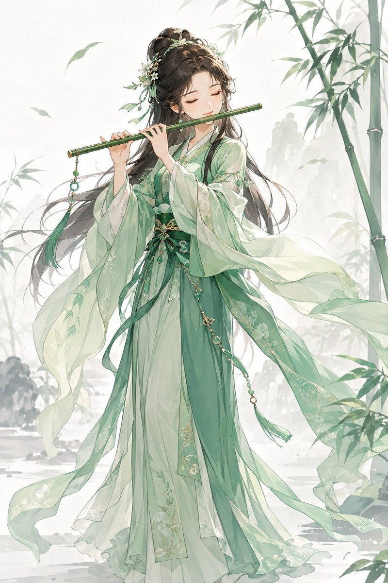 绿衣少女